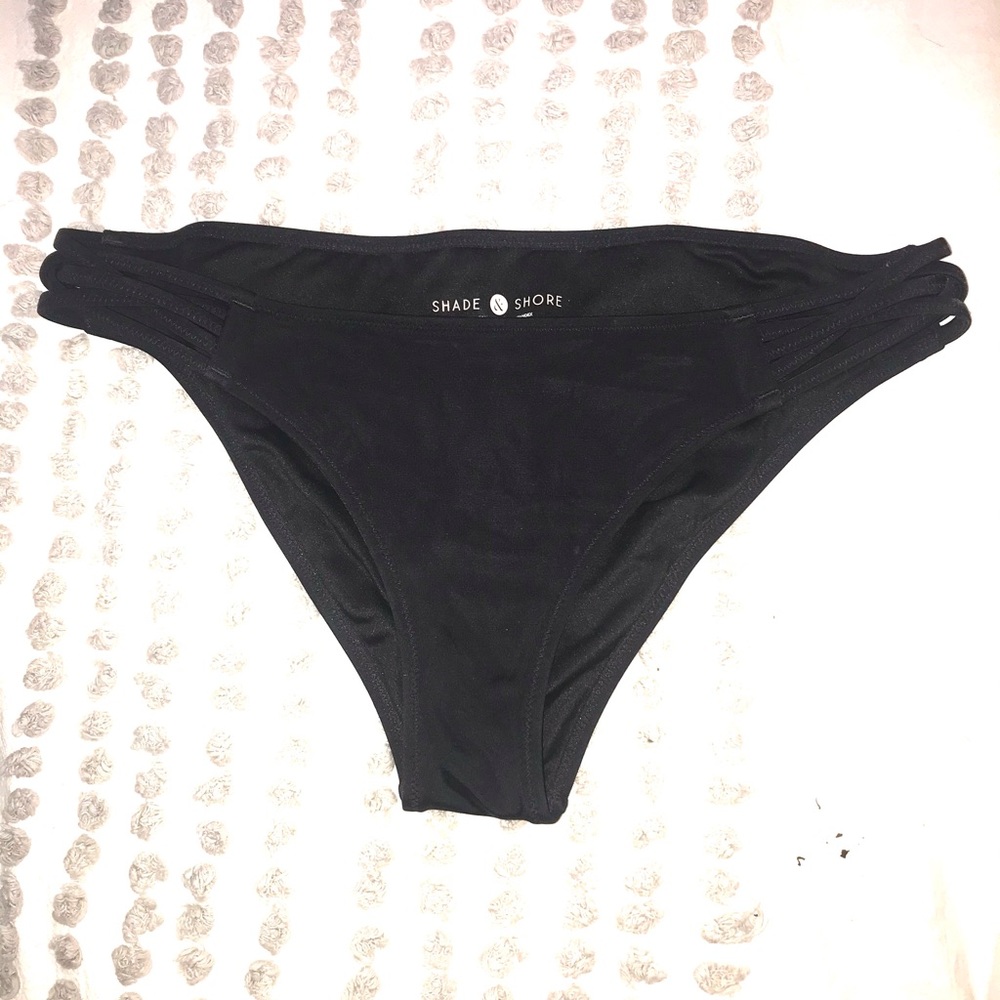 Black hipster bikini bottom